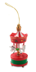 WHIRL – Wooden carousel ornament – Red