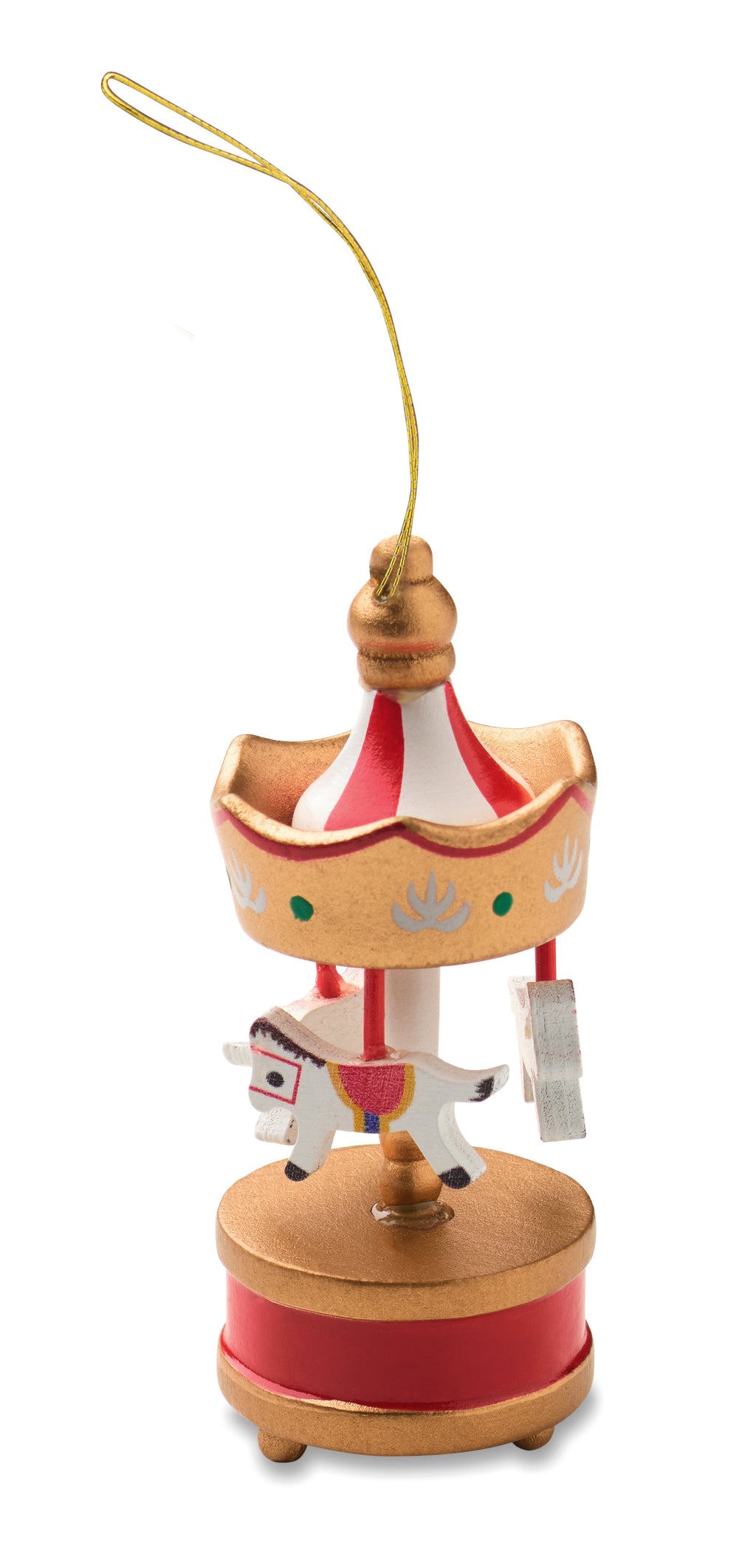 WHIRL – Wooden carousel ornament – Gold