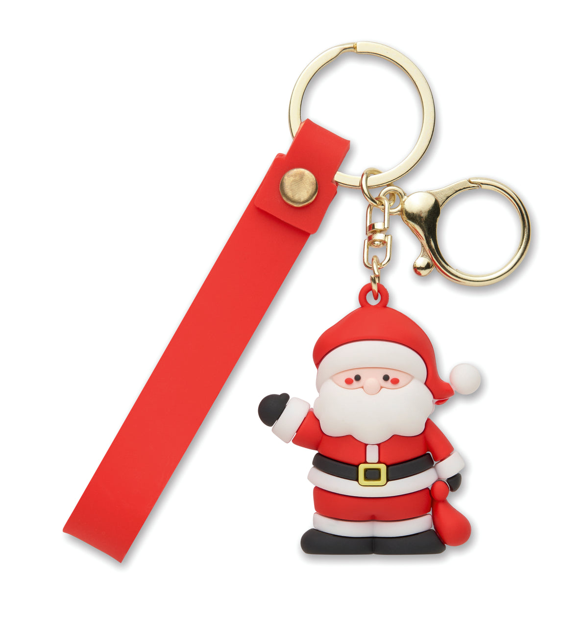 SANTACHARM – Santa keyring bag charm – Red
