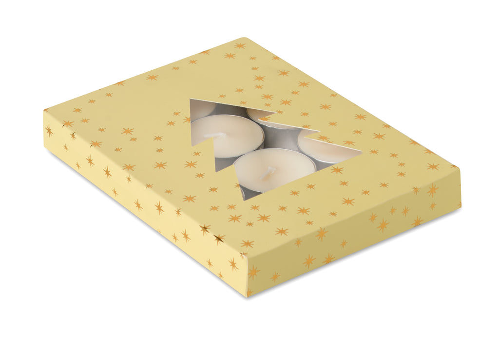 RADIANT – Cinnamon scented tea light set – Beige