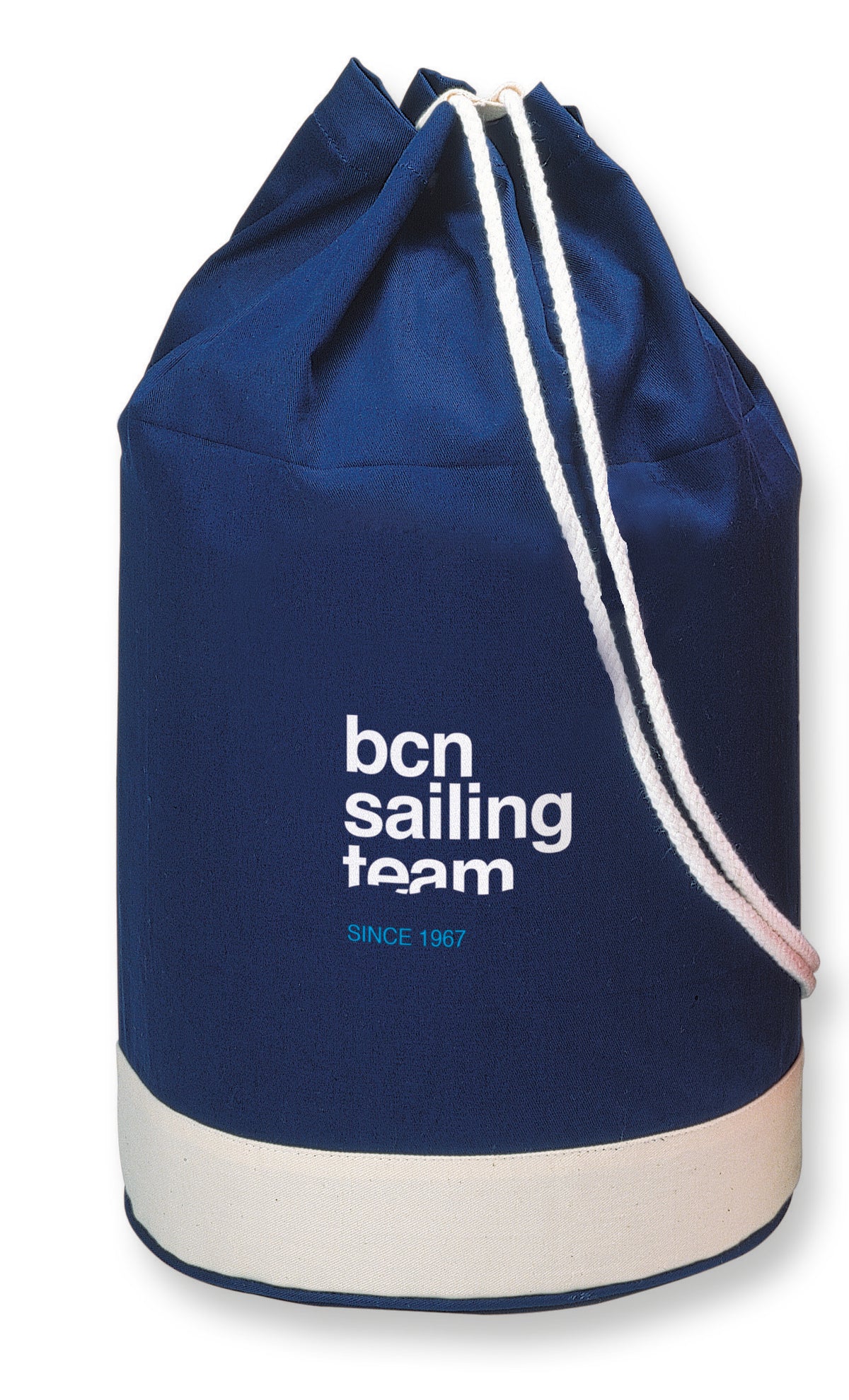 YATCH – Cotton duffle bag bicolour – item picture printed