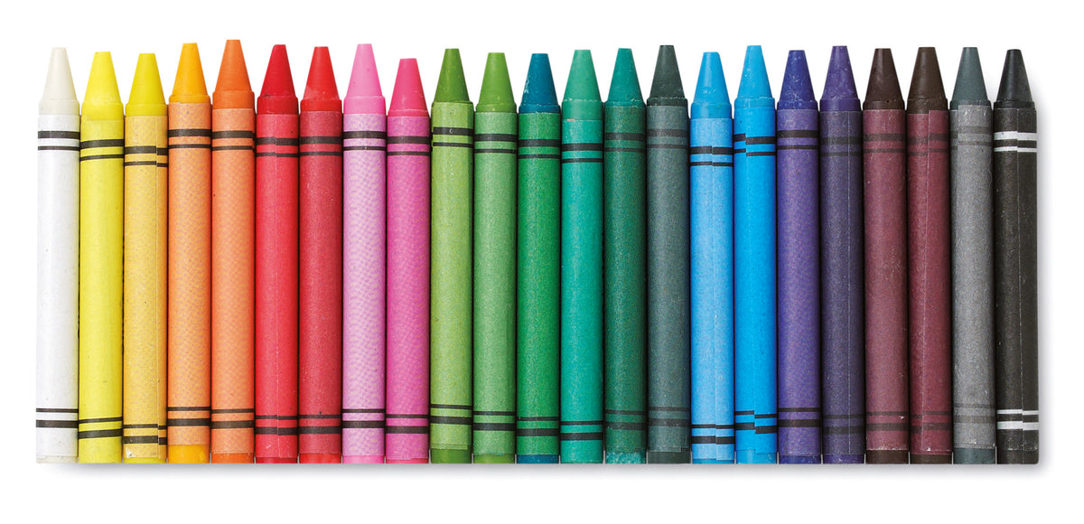 STRIPER – 30 wax crayons – item picture open