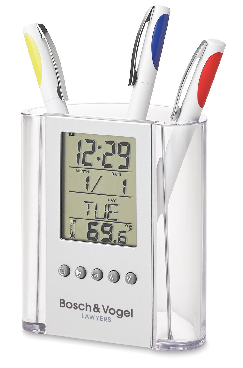 PRODIGY – Pen holder with calendar – item picture printed