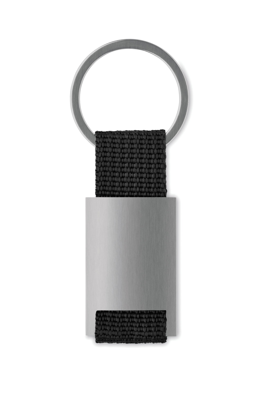 TECH – Metal rectangular key ring – item picture back