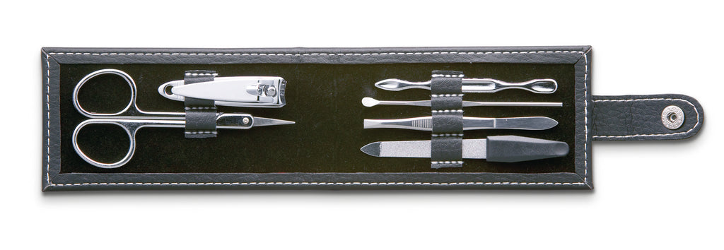 NAILKIT – 6-tool manicure set in pouch – Black