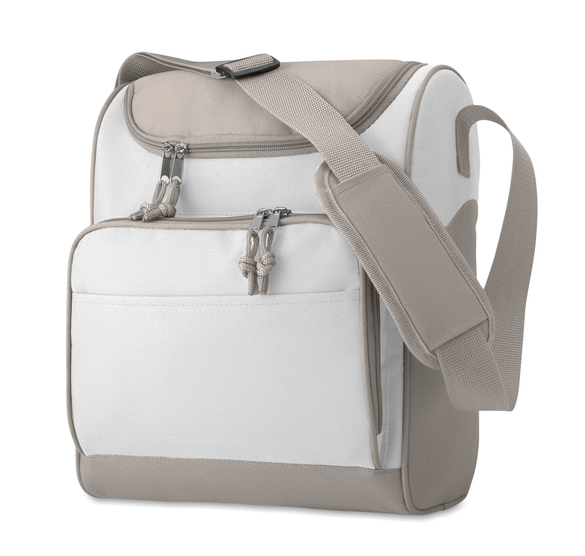 ZIPPER – Cooler bag with front pocket – White