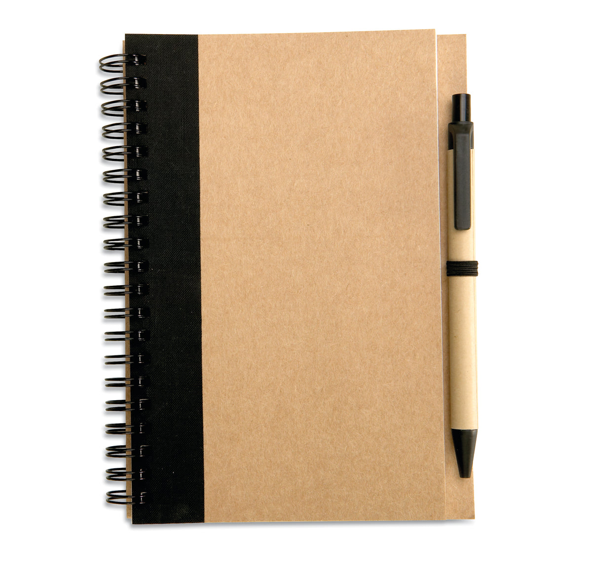 SONORA PLUS – B6 recycled notebook with pen – Black