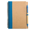 SONORA PLUS – B6 recycled notebook with pen – Blue
