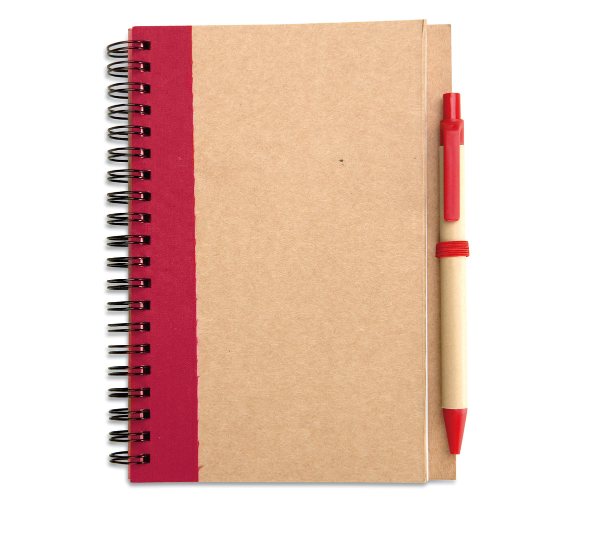SONORA PLUS – B6 recycled notebook with pen – Red