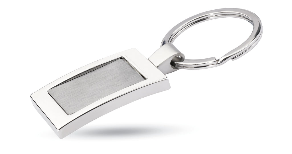 HARROBS – Metal key ring – Shiny Silver