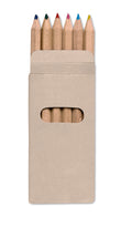 ABIGAIL – 6 coloured pencils in box – Multicolour