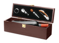 COSTIERES – Wine set in wine box – Wood