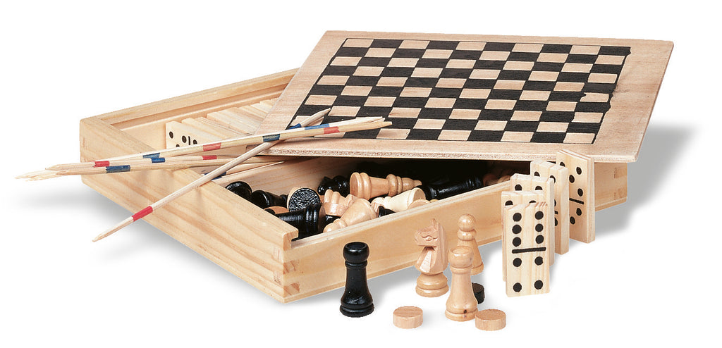 TRIKES – 4 games in wooden box – Wood