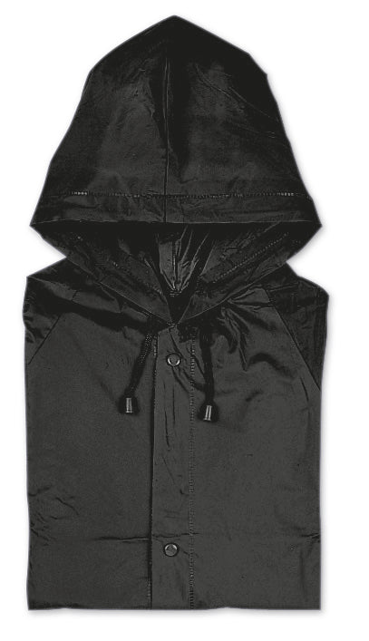 BLADO – PVC raincoat with hood – Black