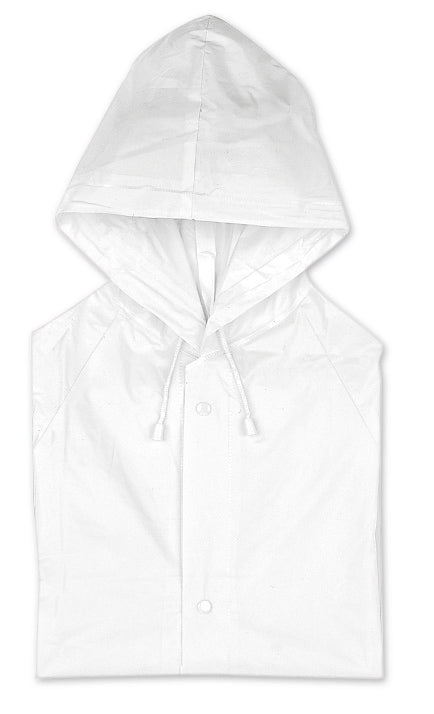 BLADO – PVC raincoat with hood – White