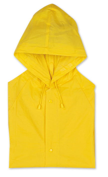 BLADO – PVC raincoat with hood – Yellow