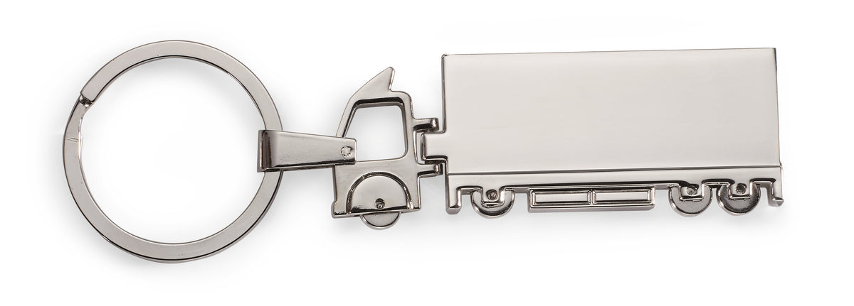 TRUCKY – Truck metal key ring – Silver