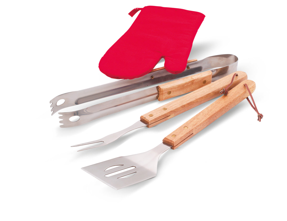DONAU EAST – BBQ apron with BBQ tools – item picture back