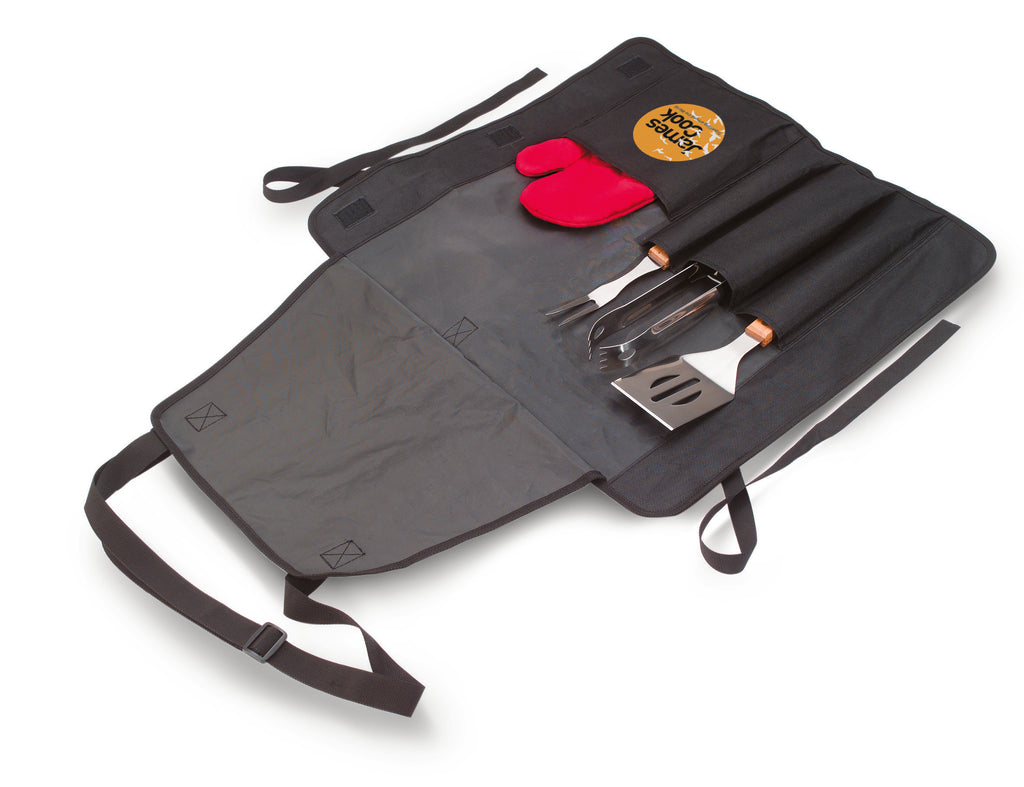 DONAU EAST – BBQ apron with BBQ tools – item picture printed