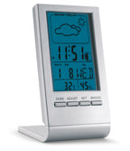 SKY – Weather station with blue LCD – Silver