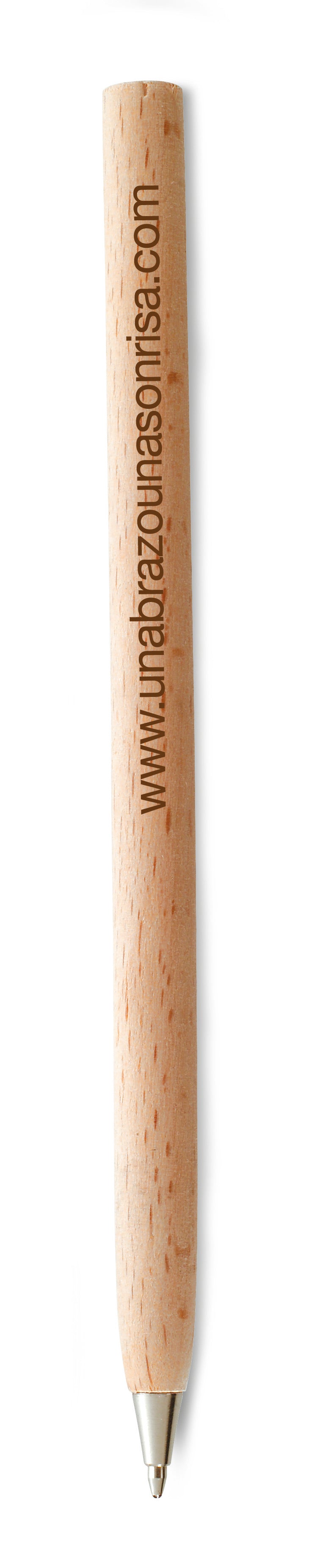 BOISEL – Wooden ball pen – item picture printed