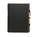 BLOQUERO PLUS – Recycled notebook with pen – Black