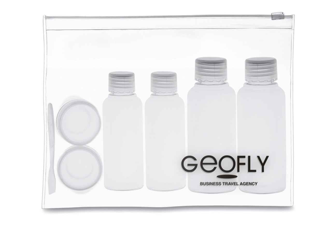 AIRPRO – Travelling pouch with bottles – item picture printed