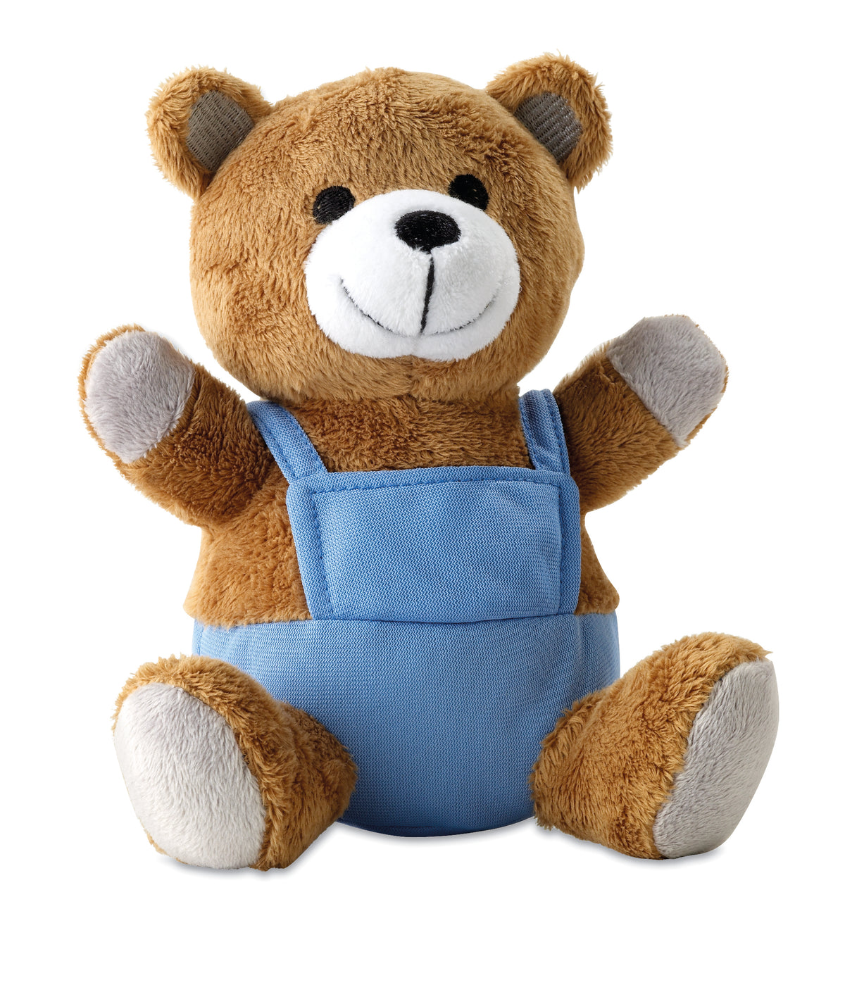 NICO – Bear plush w/ advertising pants – Blue