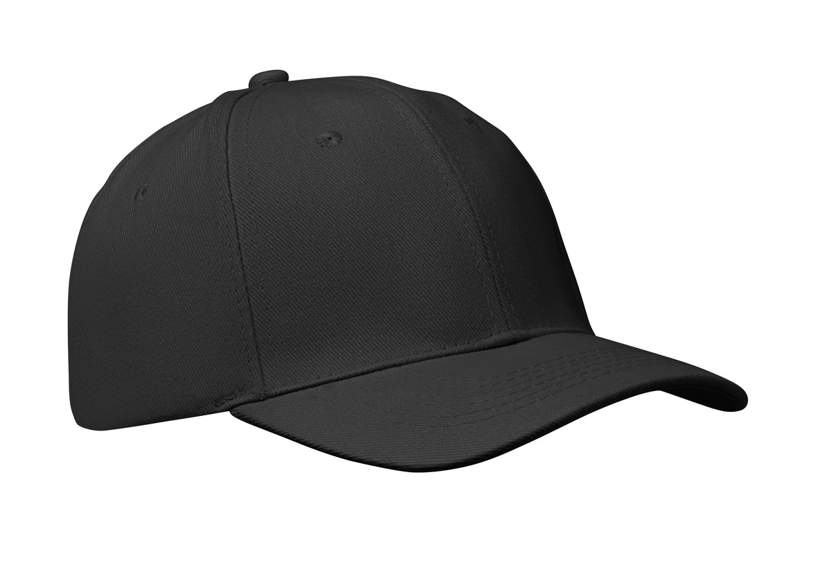 BUFFALO – 6 Panel baseball cap 260 gr/m – Black