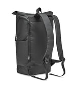 VALLEY ROLLPACK – 300D RPET rolltop backpack – item picture side