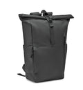 VALLEY ROLLPACK – 300D RPET rolltop backpack – Black