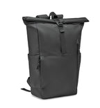 VALLEY ROLLPACK – 300D RPET rolltop backpack – Black