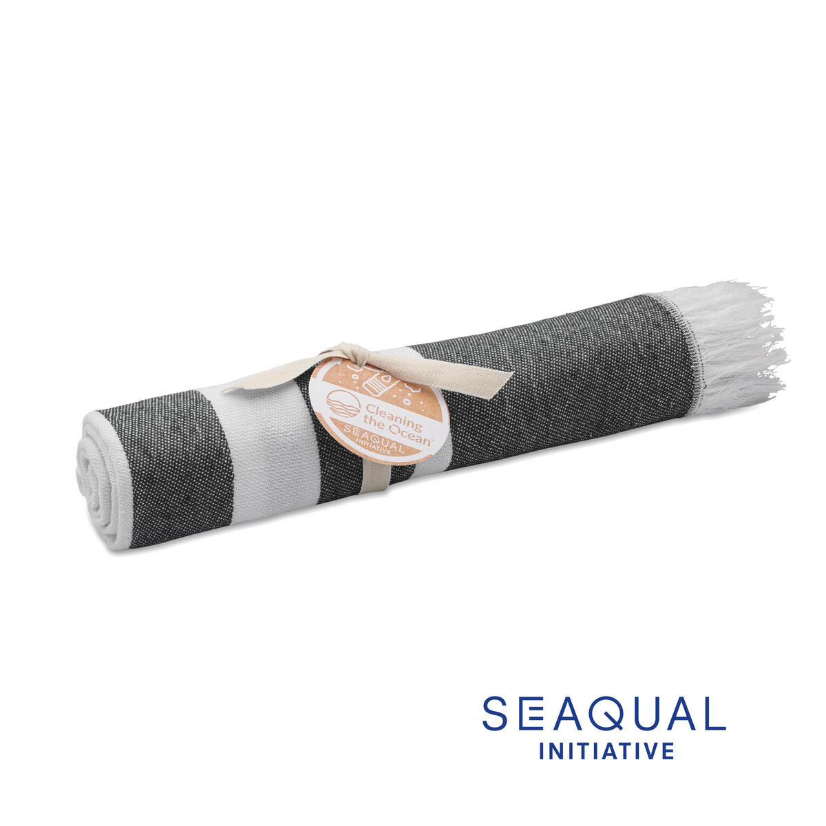WAVE – SEAQUAL® hammam towel 100x170 – Grey