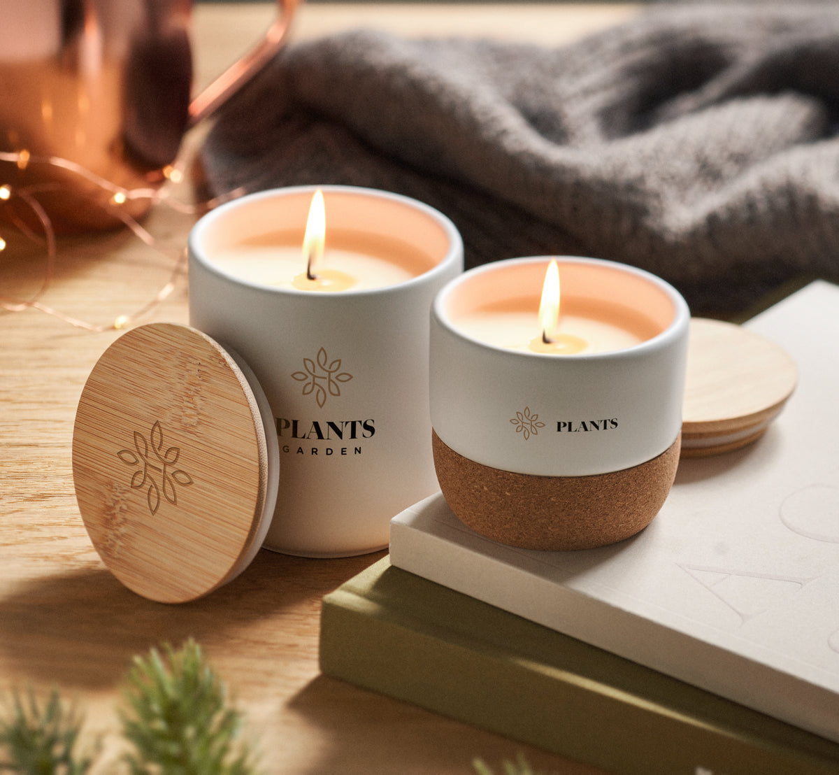 MENKAURE – Plant based wax candle 80 gr – item picture printed
