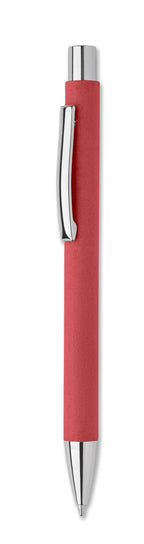 OLYMPIA – Recycled paper push ball pen – Red