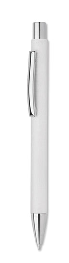 OLYMPIA – Recycled paper push ball pen – White