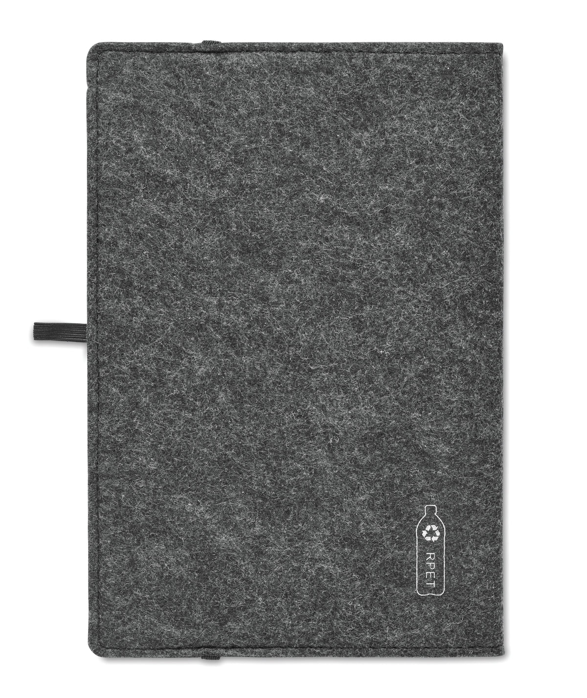 FELTBOOK – A5 notebook RPET felt – item picture back