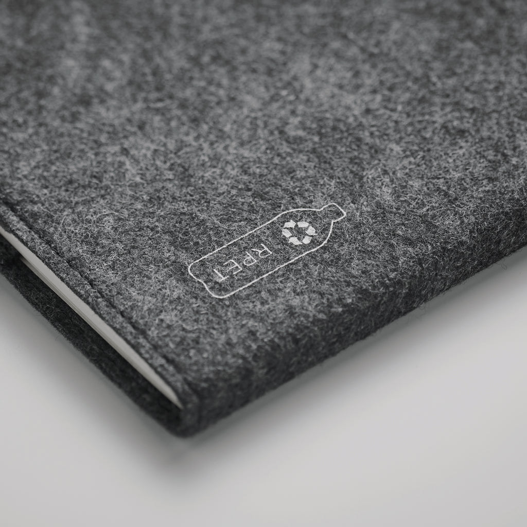 FELTBOOK – A5 notebook RPET felt – item detail picture