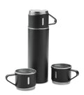 SHARM – Double wall bottle and cup set – Black