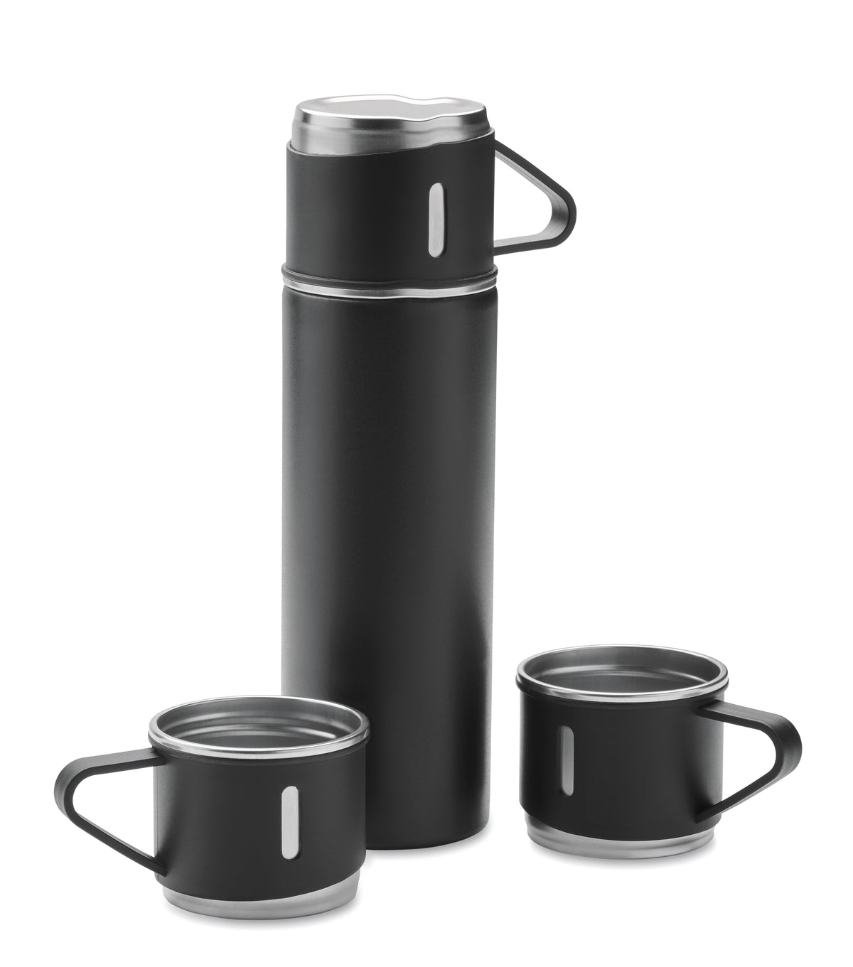 SHARM – Double wall bottle and cup set – Black