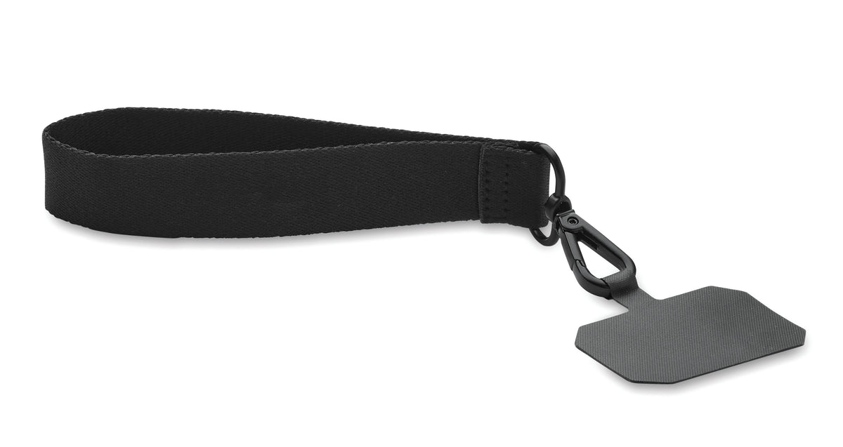CELESTE – Polyester phone wrist strap – Black
