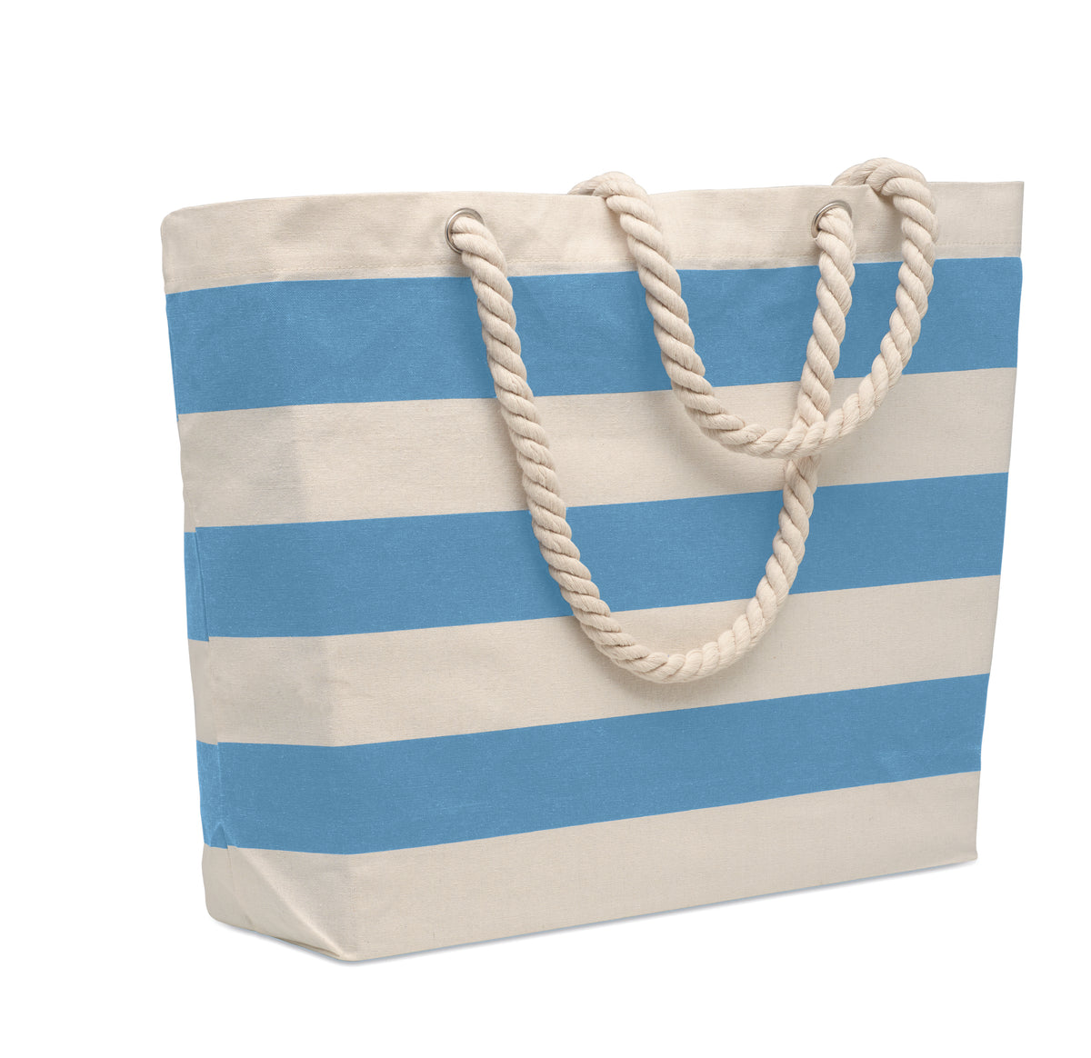 HEAVEN STRIPE – Cotton beach bag 220 gr/m² – Baby Blue