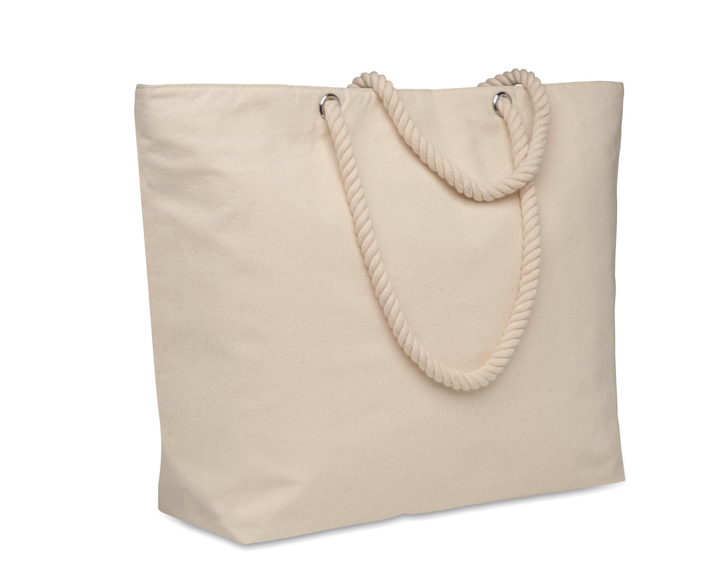 HEAVEN – Beach cooler bag in cotton – Beige