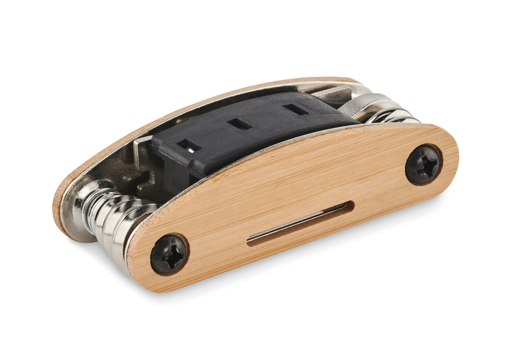 MANO – Multi tool pocket in bamboo – item picture open