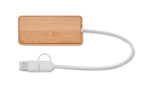 HUBBAM – Bamboo USB 3 ports hub – item picture back