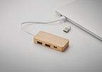 HUBBAM – Bamboo USB 3 ports hub – item picture 7