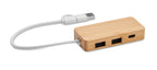 HUBBAM – Bamboo USB 3 ports hub – Wood