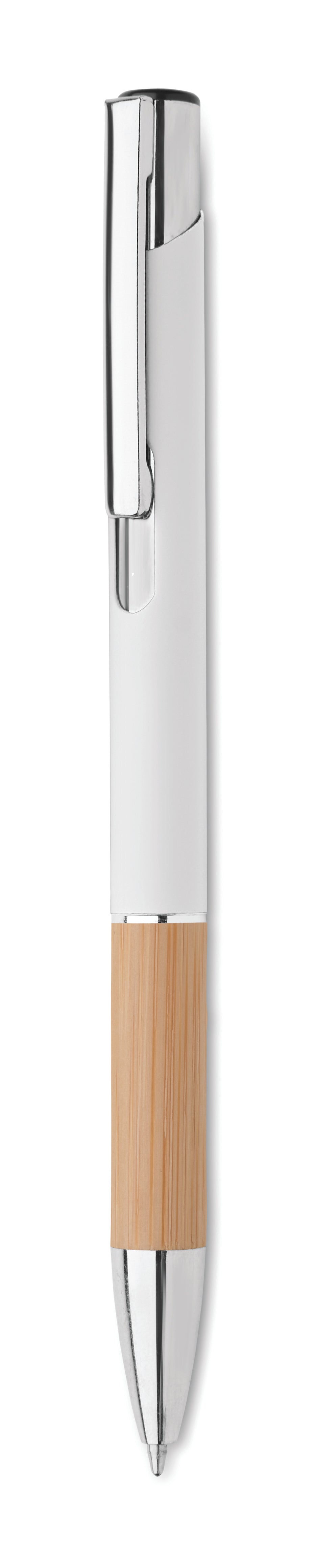 SPARTA – Push button aluminium pen – White