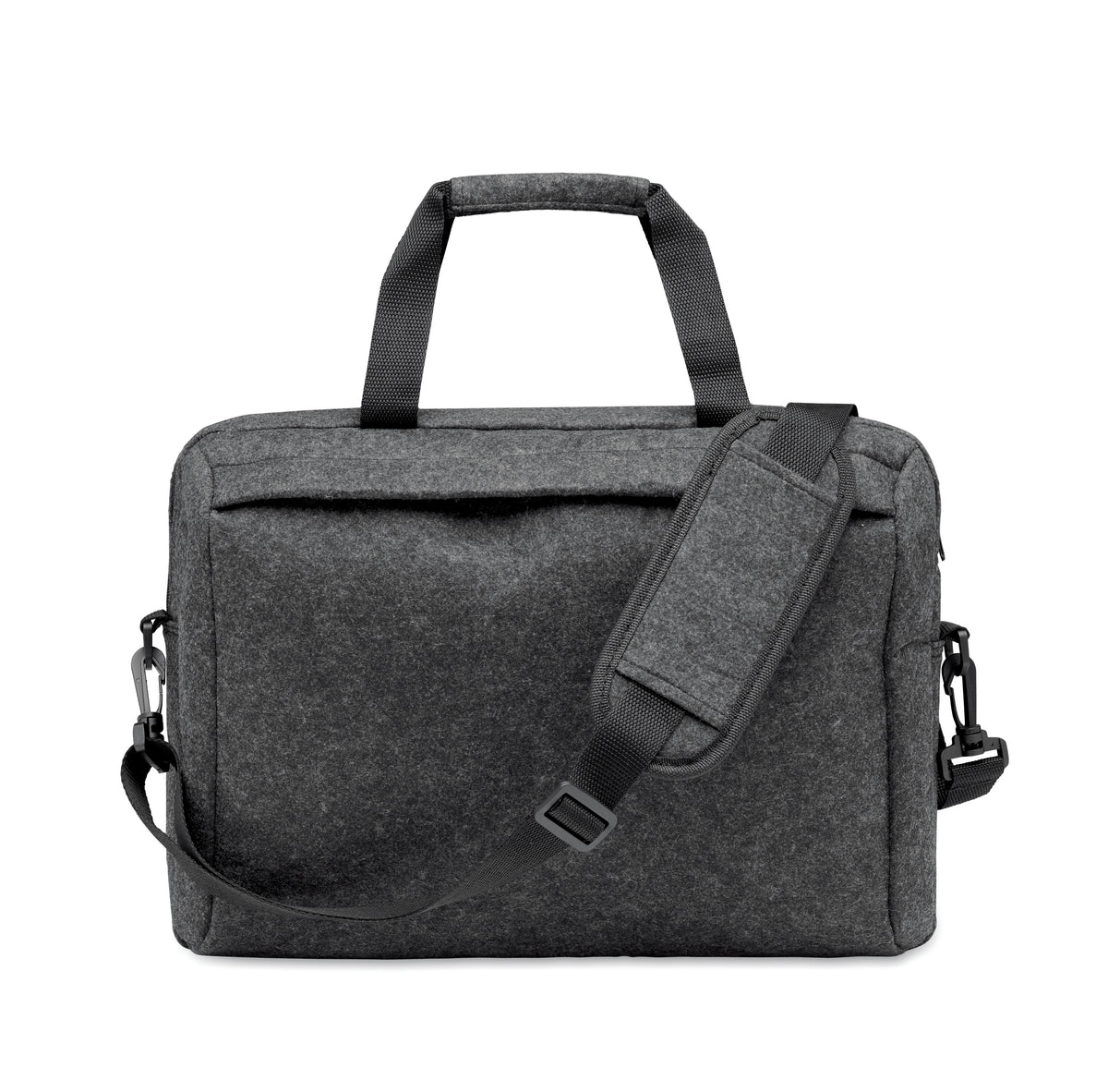 PLANA – 15 inch RPET felt laptop bag – item picture open