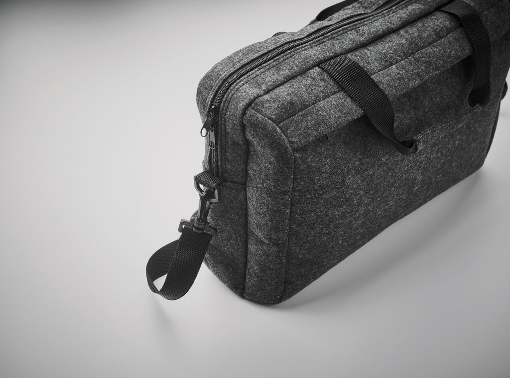 PLANA – 15 inch RPET felt laptop bag – item picture 6